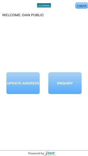 GEO location update App screenshot 2