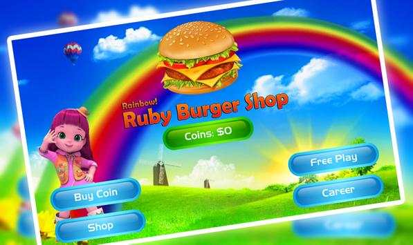 Rainbow! Ruby Burger Shop screenshot 1