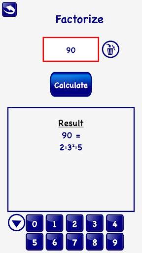 LCM GCD Calculator Prime Factor Math Numbers Lite screenshot 4