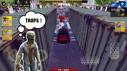 Shoot Zombies with Guns and Ride down by Cars screenshot 1