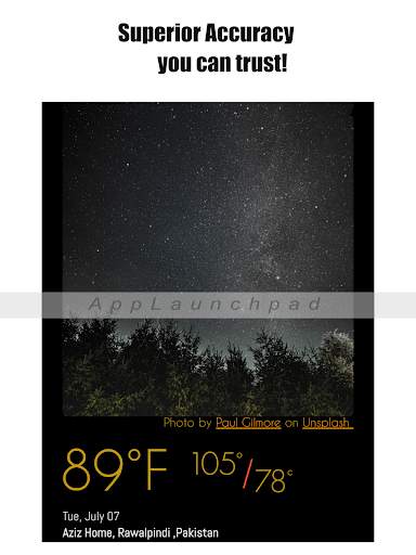 Current Temperature & Simple weather forecast screenshot 11