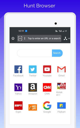 Hunt Browser - Super Quick Browser screenshot 4