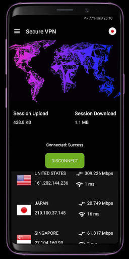 Secure VPN - Free Unlimited Proxy & WiFi Security screenshot 1