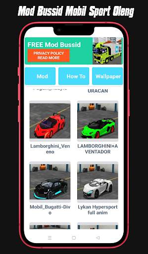 Bussid Mod Mobil Sport Oleng screenshot 4