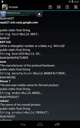 OS Build in Android screenshot 6