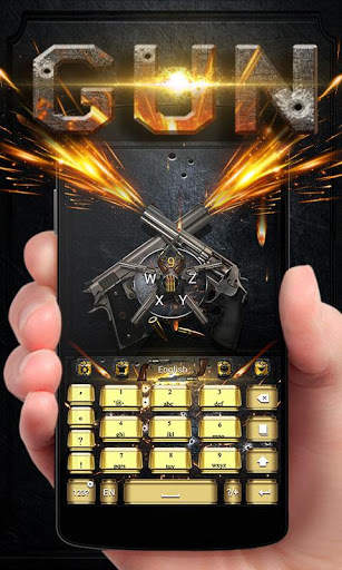 Gun GO Keyboard Theme & Emoji screenshot 5