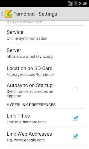 Tomdroid notes स्क्रीनशॉट 4