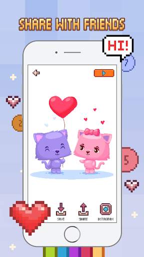 Color by Number - Love Pixel screenshot 4