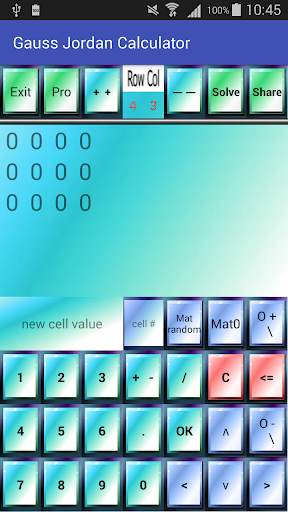 Gauss Jordan Calculator 3 تصوير الشاشة