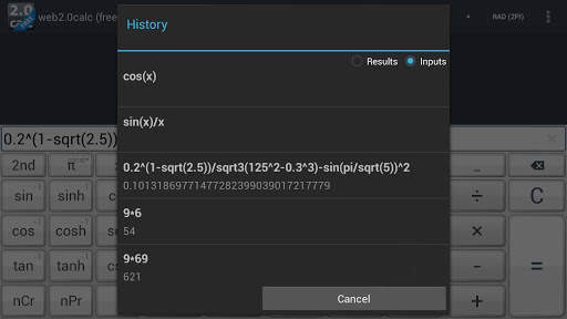 web2.0calc (free) screenshot 4