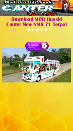 Mod Bussid Truck Canter Mekar Jaya screenshot 4