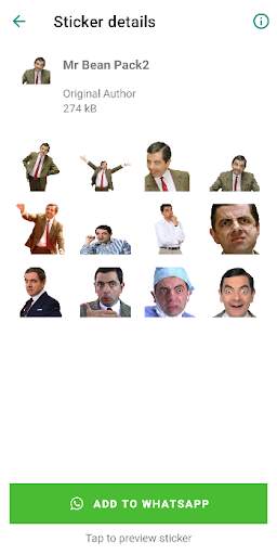 Mr Bean Stickers for Whatsapp screenshot 2