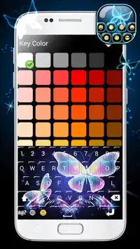 Neon Butterflies Keyboard screenshot 1