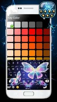 Neon Butterflies Keyboard screenshot 1