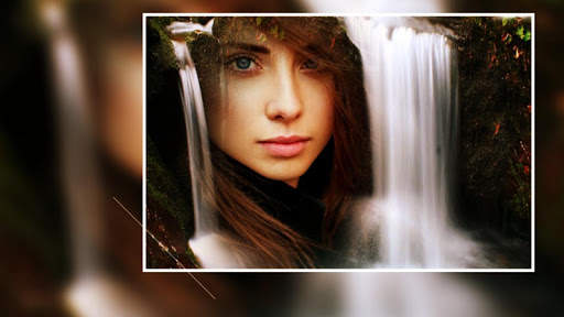 Beautiful Waterfall Photo Frames Greeting Cards screenshot 5