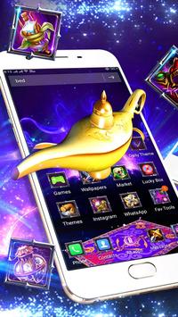 3D Aladdin Magic Lamp Launcher Theme💖 screenshot 1