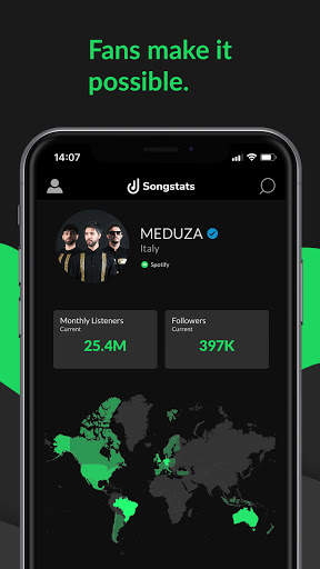 Songstats: Music Analytics for Artists & Labels screenshot 1