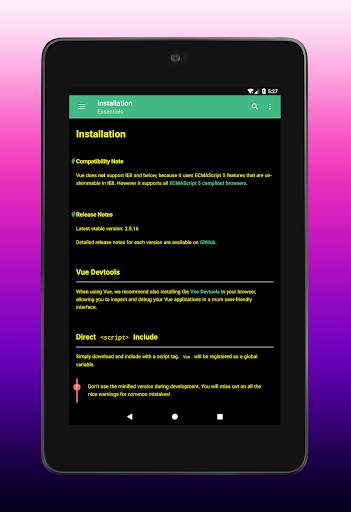Vue.js Full Offline Documentation скриншот 10