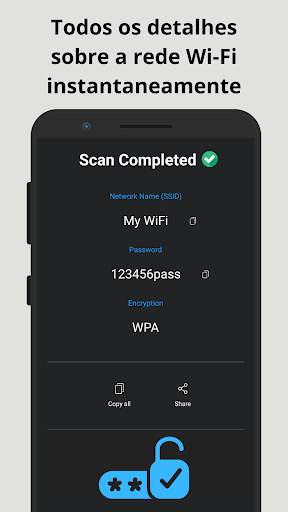 WiFi QR Code Scanner de senha screenshot 2