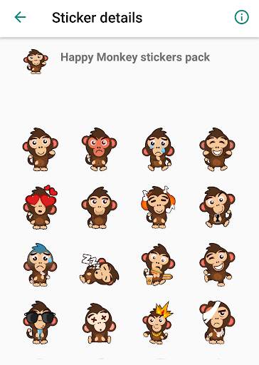 Funny Crazy Monkey Stickers screenshot 5