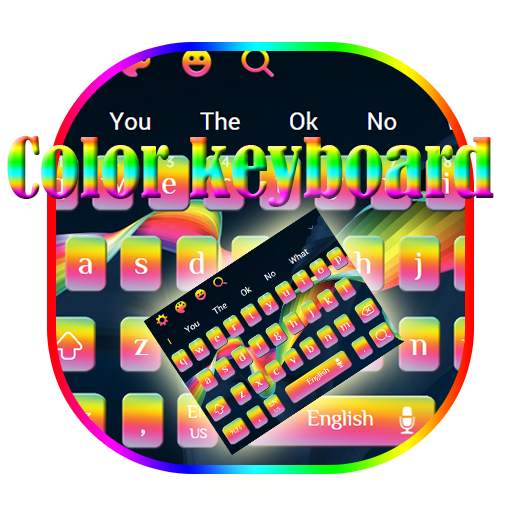Color Rainbow Keyboard Theme 10001006