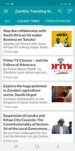 Zambia Trending News screenshot 1