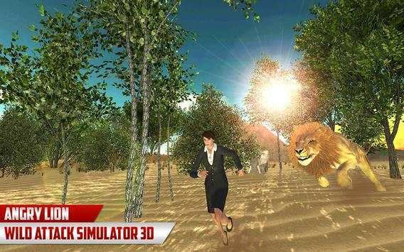 Angry Lion Village Attack - Wild Lion Simulator 3D screenshot 3