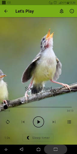 Bird sound screenshot 2