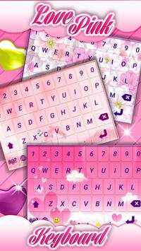Love Pink Keyboard Themes screenshot 4