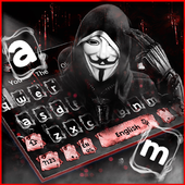Fake Anonymous Mask Keyboard Theme icon