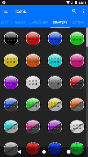 Black and Colors Icon Pack screenshot 8