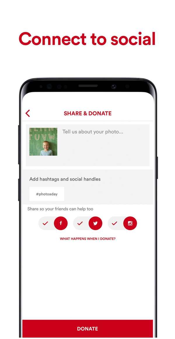 Donate a Photo - a charity app for giving screenshot 3
