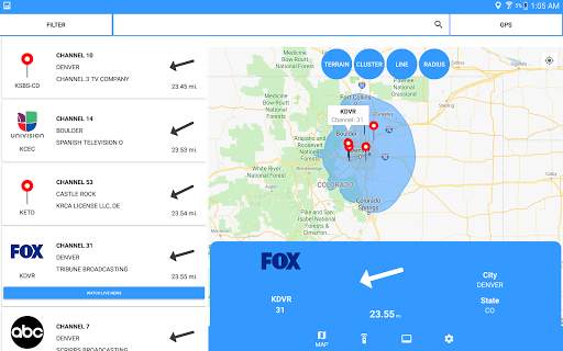 TV Towers - TV Antenna Finder & Free TV Shows screenshot 10