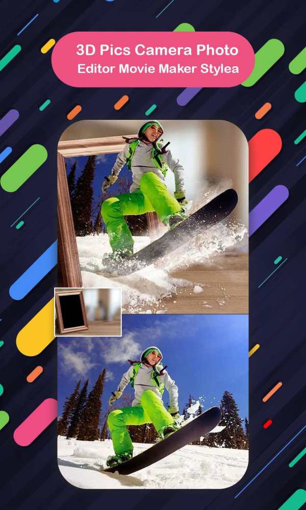 3D Pics Camera Photo Editor Movie Maker Style screenshot 5