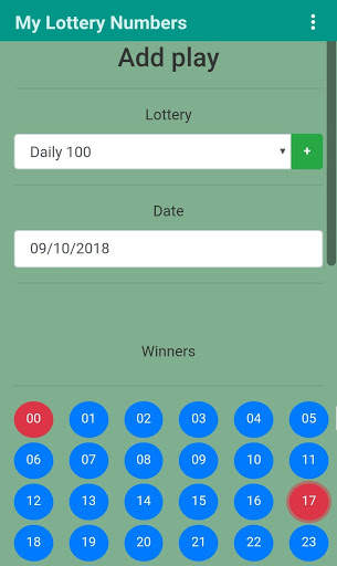 My Lottery Numbers screenshot 2