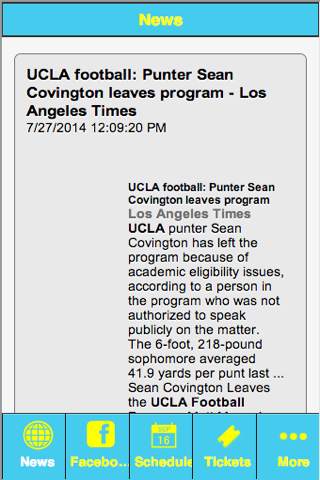 Football News - UCLA Edition screenshot 2