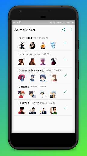 Hot Anime Stickers For Whatsapp screenshot 2