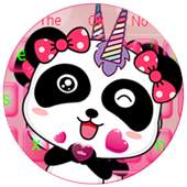 Pink Panda Unicorn Keyboard 10001002