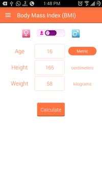 Bmi and weight loss tracker screenshot 1