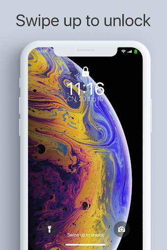 Lock Screen Style i-OS 13 screenshot 5