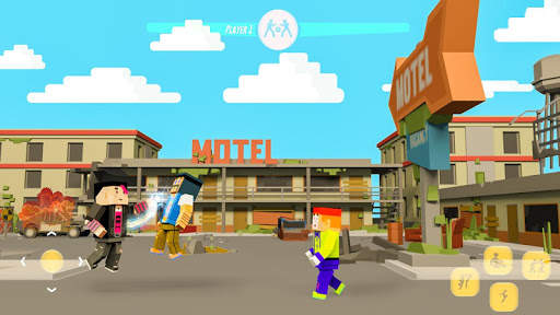 Blocky City Street Fighting Wrestling screenshot 1