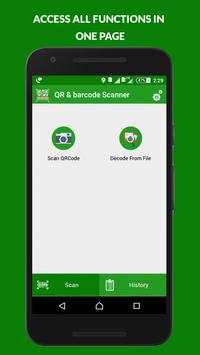 Free QR Code Scanner 2017 , Barcode Scanner screenshot 1