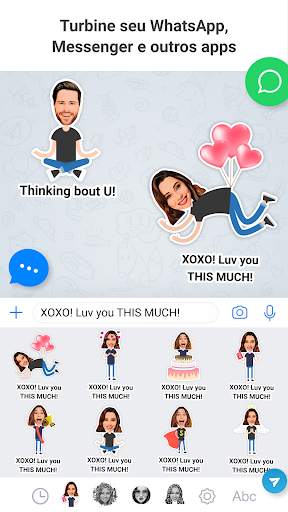 Emolfi Keyboard: selfie stickers for messengers screenshot 2
