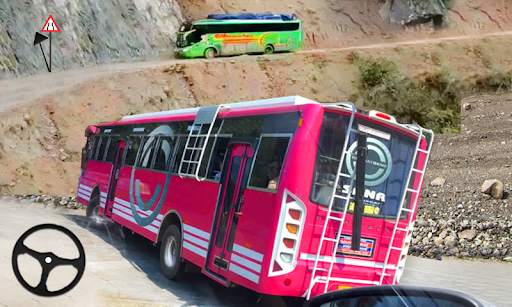 Game Mengemudi Bus Pelatih Nyata: Simulasi Bus screenshot 1