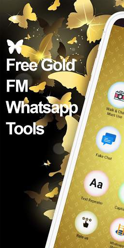Golden Led SMS FMWhatsapp gold Messages screenshot 1