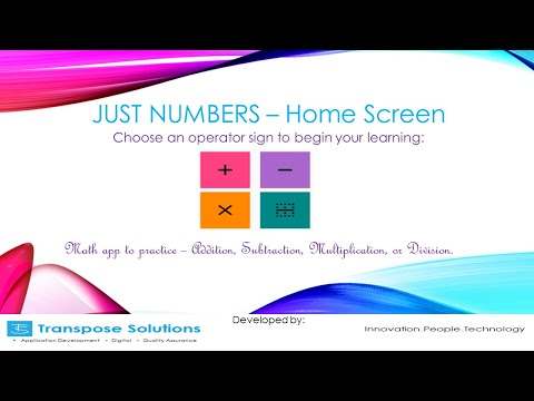 Just Numbers - Math App screenshot 1