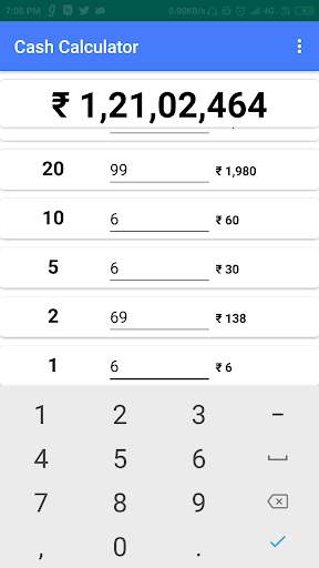 Cash Denomination calculator screenshot 5