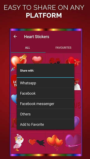Romantic Photo Stickers screenshot 8