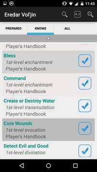 Fifth Edition Spell List Free screenshot 18