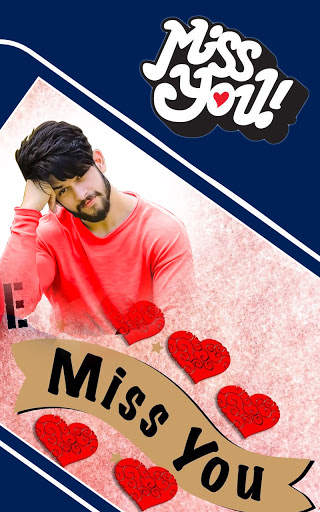 Miss you photo editor: frames screenshot 2